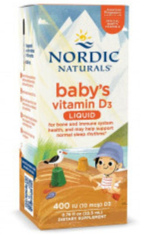 Babys Vitamin D3 400 IU witamina D3 dla dzieci 22,5 ml Nordic Naturals