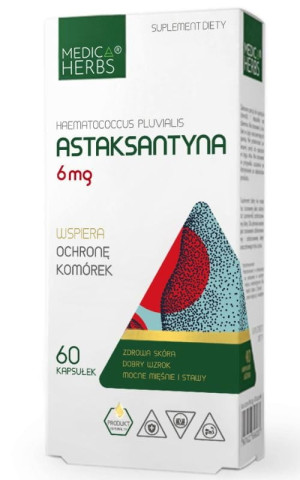 Astaksantyna 6 mg, 60 kapsułek Medica Herbs
