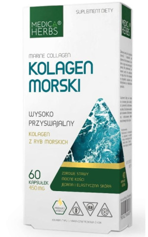 Kolagen Morski 450 mg, 60 kapsułek Medica Herbs
