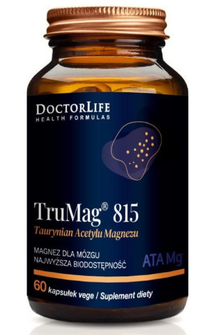 Doctor Life TruMag 815 Taurynian Acetylu Magnezu 60 kapsułek