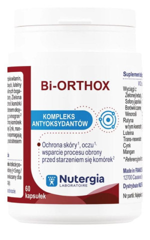 Nutergia Biorthox Antyoksydanty roślinne, 60 kapsułek