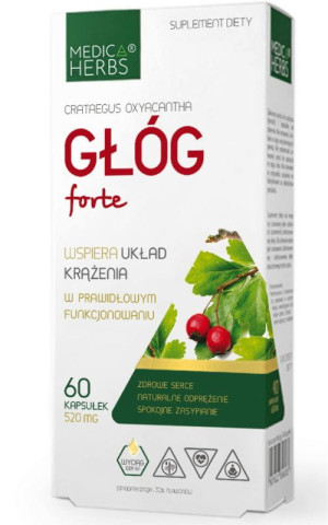 Głóg Forte 60 kapsułek Medica Herbs