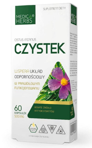Czystek 500mg, 60 kaps. Medica Herbs