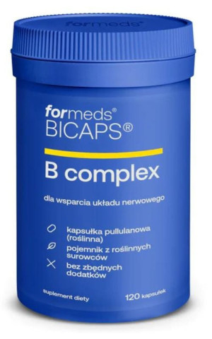 BICAPS B-Complex | Kompleks witamin B | 120 kapsułek Formeds