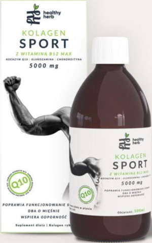 Kolagen Sport z witaminą B12 max - 500ml Healthy Herb