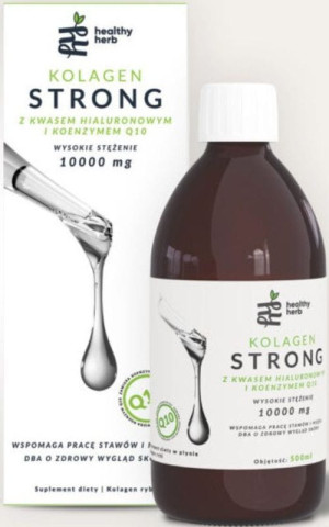 Kolagen Strong z kwasem hialuronowym i koenzymem Q10 - 500ml Healthy Herb