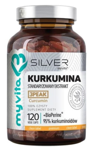 MyVita Kurkumina + piperyna 120 kapsułek Silver