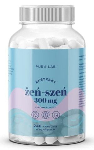 Pure Lab Ekstrakt z żeń-szenia 300mg, 240 kapsułek