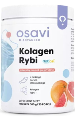 Osavi Kolagen Rybi z Dzikiego Dorsza Grejpfrut 360 g