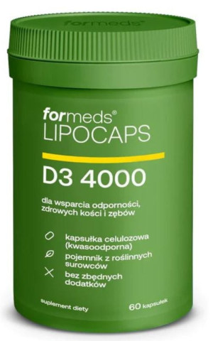 Lipocaps liposomalna D3 4000 IU, 60 kapsułek, ForMeds