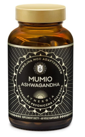 Mumio Ashwagandha ekstrakt 60 kapsułek Nami