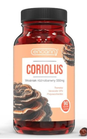 Coriolus Wrośniak różnobarwny 90 kapsułek Encann