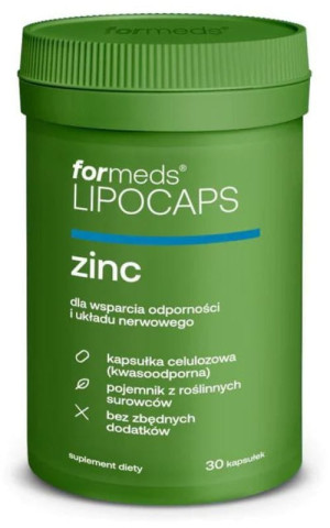 Lipocaps Zinc Liposomalny cynk 15 mg (30 kapsułek) Formeds