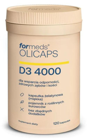 Olicaps D3 4000 (120 kaps.) w oleju MCT Formeds