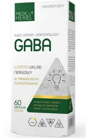 Gaba 520mg, 60 kapsułek Medica Herbs
