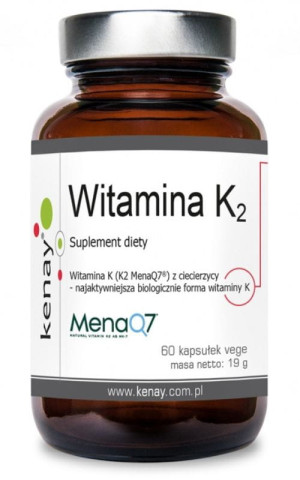 Kenay WITAMINA K2 Mena Q7 z ciecierzycy 60 kaps. NattoPharma