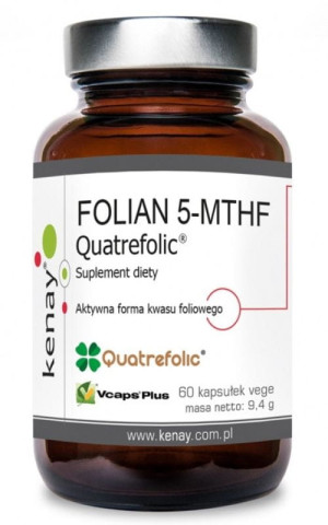 Kenay FOLIAN 5-MTHF (aktywny kwas foliowy) Quatrefolic® (60 kapsułek)
