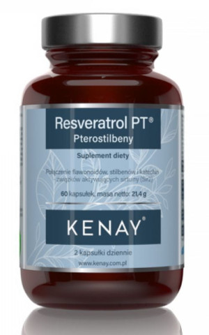 Kenay Resweratrol PT - PTEROSTILBENY (60 kapsułek)