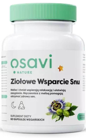 Osavi Ziołowe Wsparcie Snu 60 kapsułek wegańskich