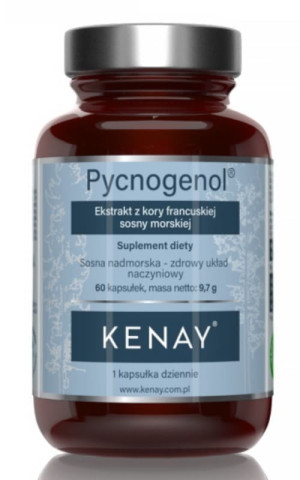 Kenay Pycnogenol Ekstrakt z kory francuskiej sosny morskiej (60 kapsułek)