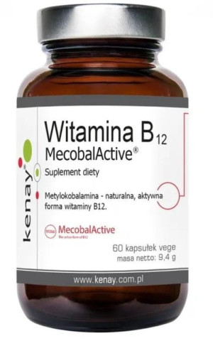 Kenay Witamina B12 (metylokobalamina) MecobalActive 60 kapsułek
