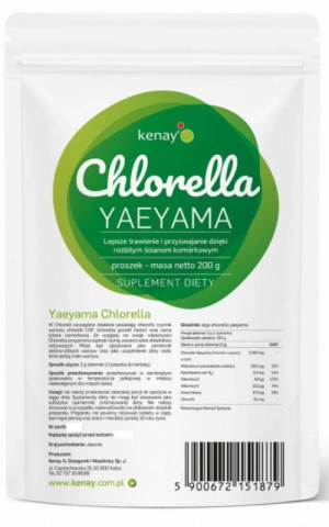 Kenay Chlorella Yaeyama rozbite ściany komórkowe (200 g)