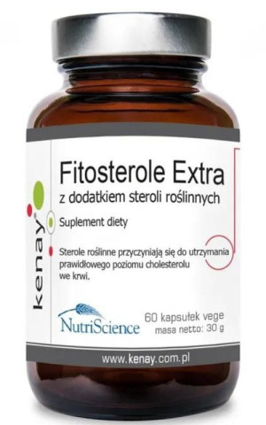 Kenay Fitosterole Extra z dodatkiem steroli roślinnych 60 kapsułek