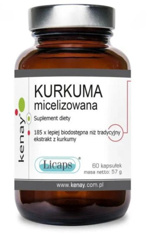Kenay Kurkuma micelizowana Novasol 800mg 60 kapsułek