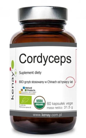 Kenay Cordyceps Sinensis Organiczny (60 kapsułek) - 525 mg