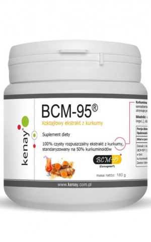 Kenay Kurkuma - rozpuszczalny ekstrakt BCM-95 Biocurcumin180 g