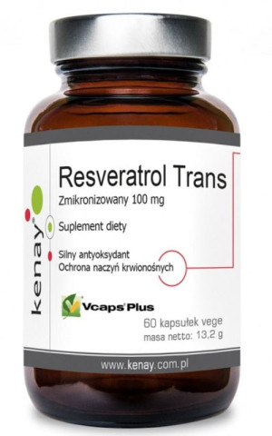 Kenay Resveratrol trans - zmikronizowany 100 mg (60 kapsułek)