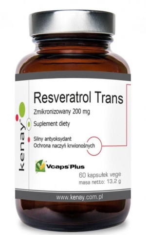 Kenay Resveratrol trans - zmikronizowany 200 mg (60 kapsułek)