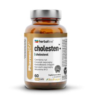 Herballine Cholesten + cholesterol 60 kapsułek