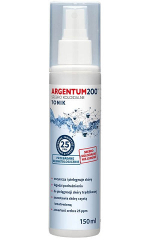 Argentum200 Srebro Koloidalne 25 ppm aerozol 150 ml Aura Herbals