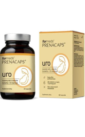 Prenacaps Uro Żurawina + D-mannoza 60 kapsułek Formeds
