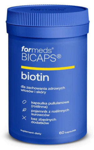 Bicaps Biotin Biotyna witamina B7 60 kaps Formeds