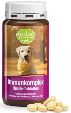 Immunkomplex Odporność dla psów 180 tabl. Tierlieb Sanct Bernhard