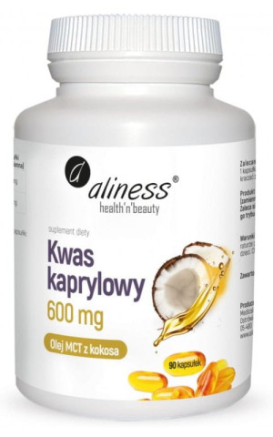 Aliness Kwas Kaprylowy 600 mg 90 kaps