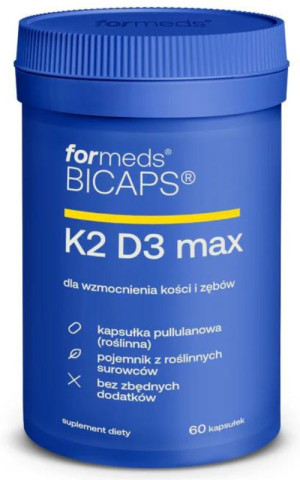 Bicaps K2 D3 Max 60 kaps Formeds