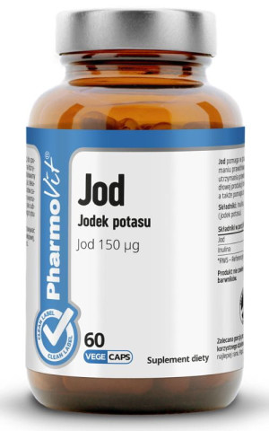 Pharmovit Clean Label Jod (jodek potasu 150µg) 60 vege kapsułek