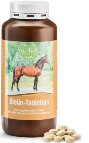 Biotyna organiczna dla koni 500 tabl. Tierlieb Sanct Bernhard