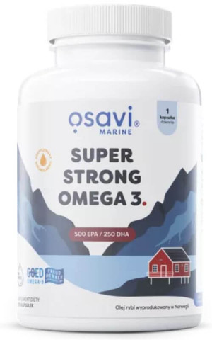 Osavi Super Strong Omega 3, 500 EPA / 250 DHA 120 kapsułek