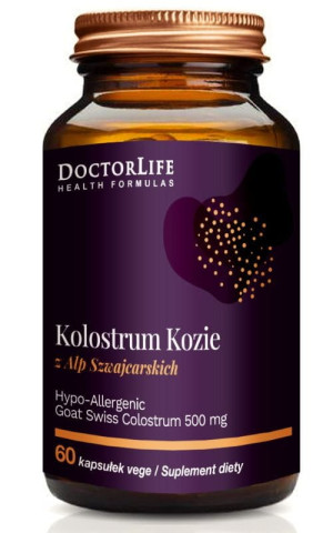 Doctor Life Kolostrum Kozie 500mg, 60 kapsułek