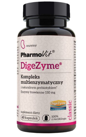 Pharmovit Classic Digezyme® 150 mg kompleks multienzymatyczny 60 kaps