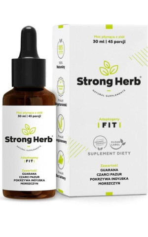 Adaptogeny FIT (guarana, czarci pazur, pokrzywa indyjska) 30 ml Strong Hemp