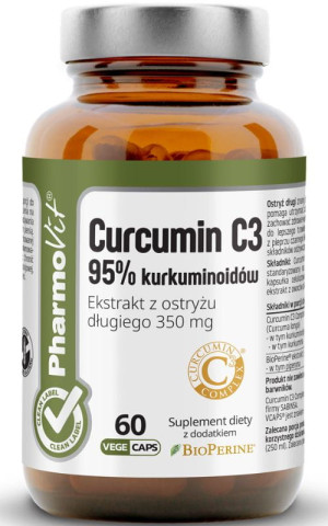 Pharmovit Clean Label Curcumin C3 95% kurkuminoidów 60 kapsułek