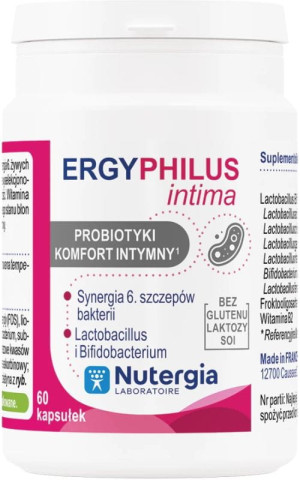 Nutergia Ergyphilus Intima (probiotyki, komfort intymny) 60 kapsułek