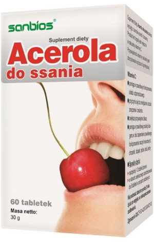 Acerola do ssania 60 tabletek SANBIOS