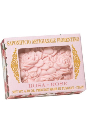 Naturalne mydło o zapachu Róży 125g Saponificio Artigianale Fiorentino