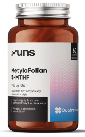 MetyloFolian 5-MTHF (800mcg folian) 60 kapsułek UNS